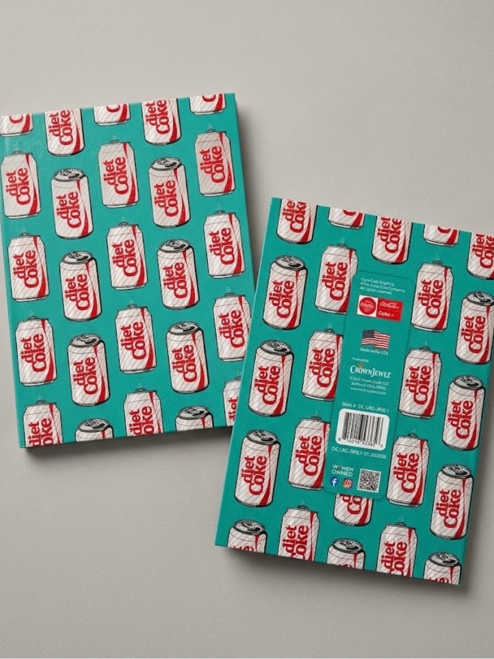NWT Crown Jewels Diet Coke Lined Journal Notebook - Brand New
